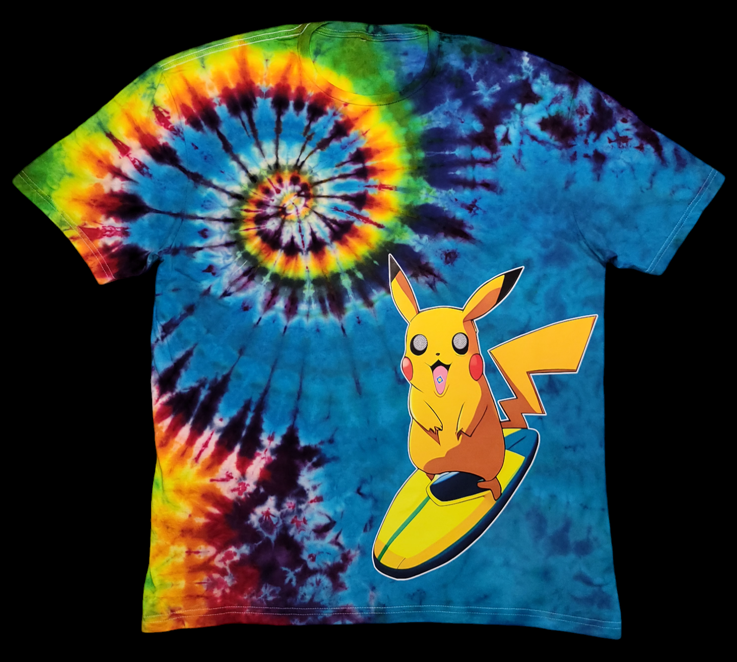 "Acid Surfing Pika" Tie-Dye (XL)